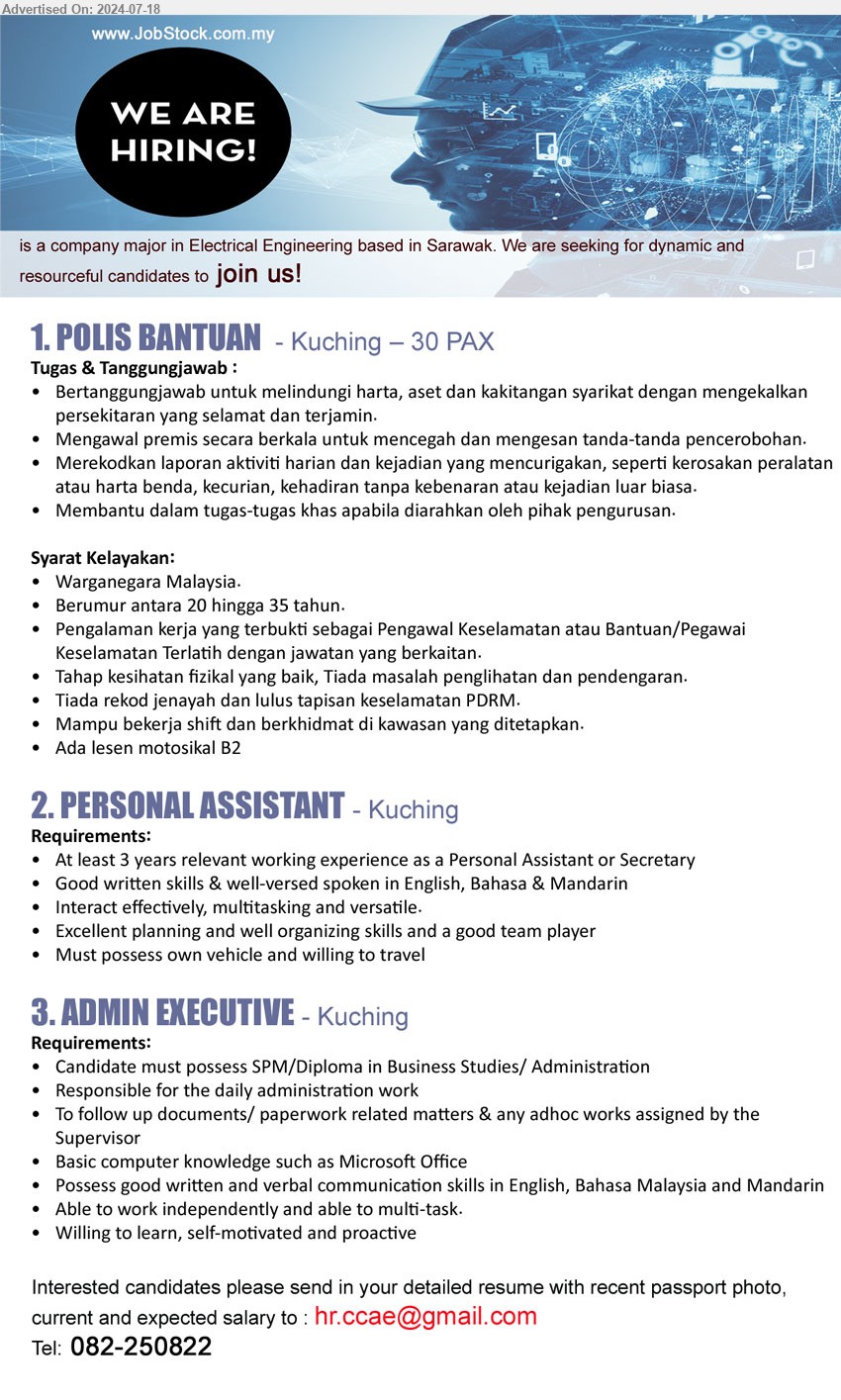 ADVERTISER Electrical Engineering POLIS BANTUAN